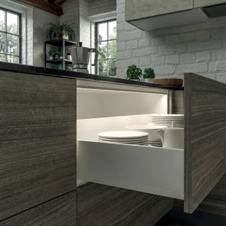Profil Lumière LED Kiton pour Intérieur Meubles/Tiroirs de Cuisine