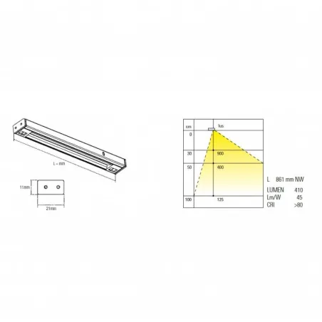Profil Lumière LED Kiton pour Intérieur Meubles/Tiroirs de Cuisine