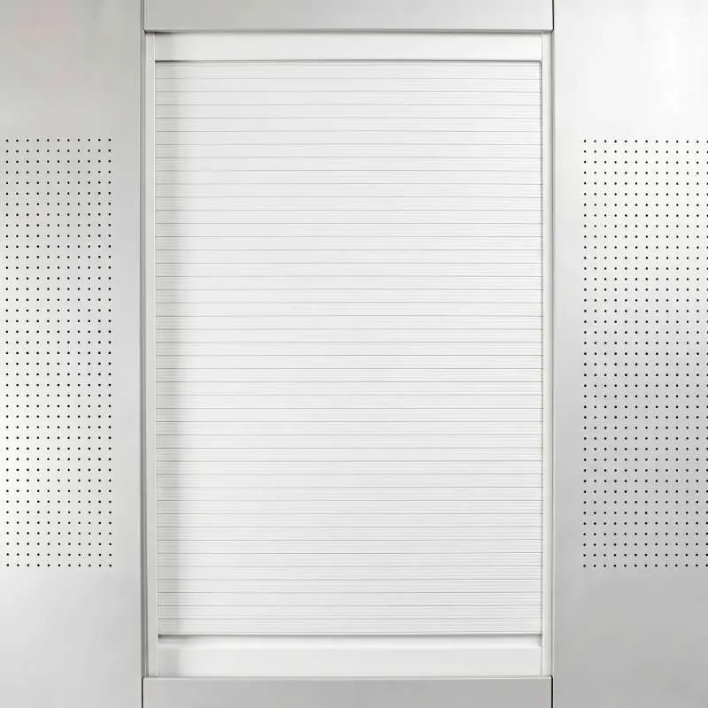 Kit Store Aluminium Box Milano Blanc Mat Lamelle 25 pour Cuisine