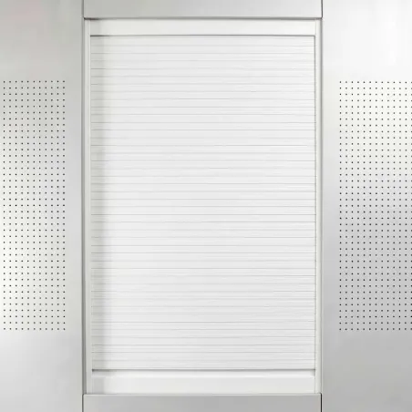 Kit Store Aluminium Box Milano Blanc Mat Lamelle 25 pour Cuisine