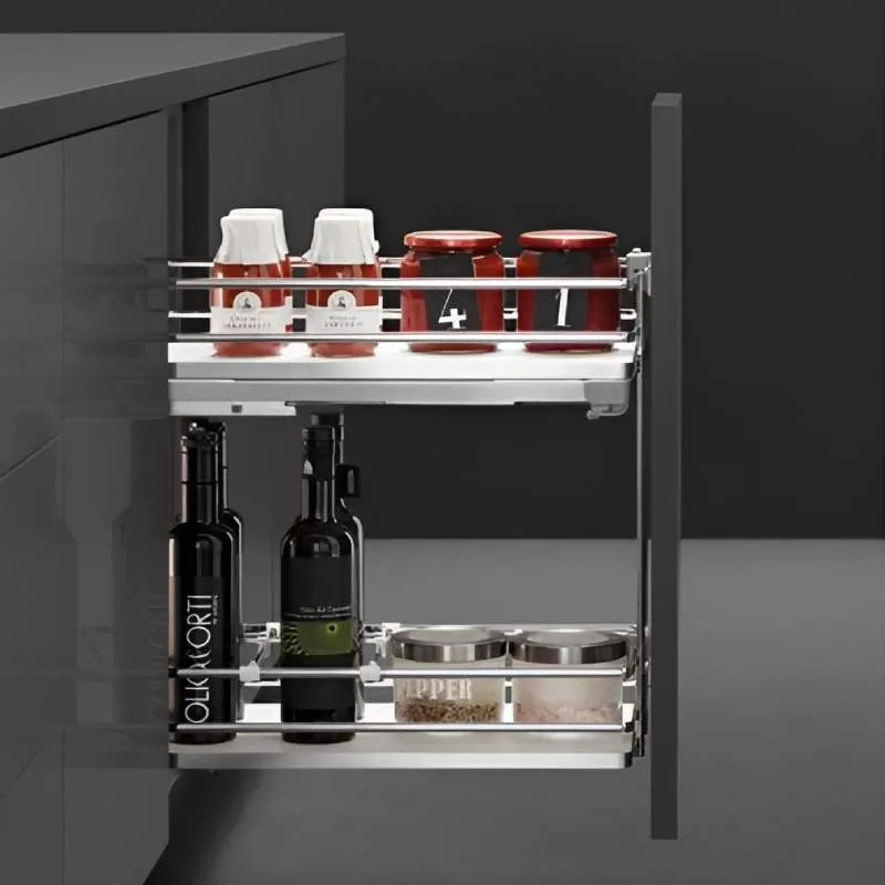 Porte-bouteilles Extractible 30/40 Galaxy pour Cuisine | EGTGM30B2MOMVGF