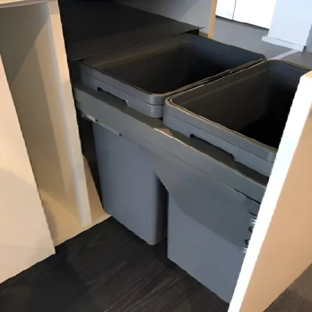 Seau de Recyclage Déchets Globe Anthracite | Vibo PGTM301RFGVGF