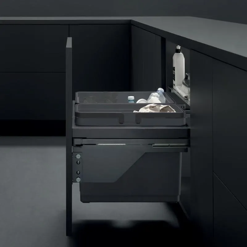 Seau de Recyclage Déchets Globe Anthracite | Vibo PGTM301RFGVGF