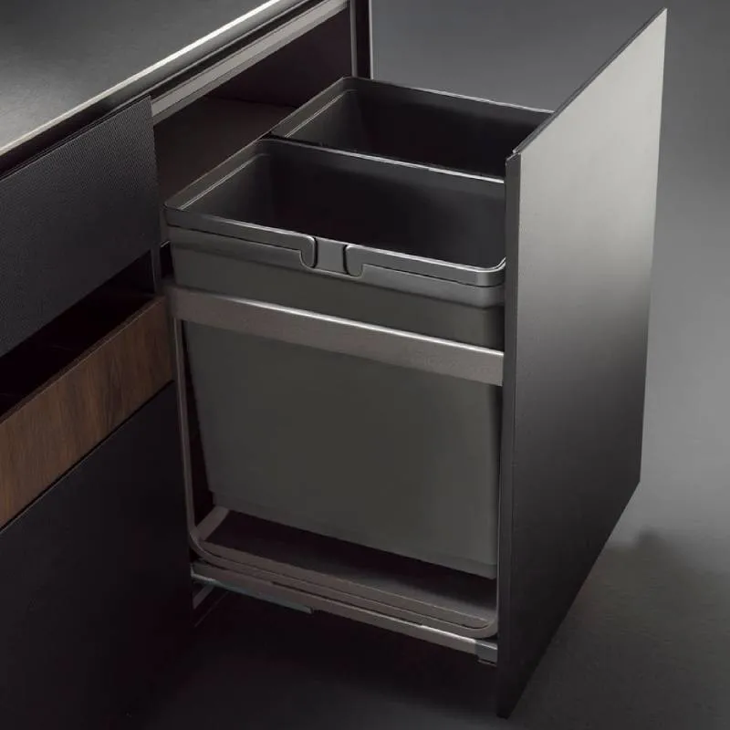 Poubelle de Recyclage Kombi pour Meuble de Cuisine de 600 mm | Vibo