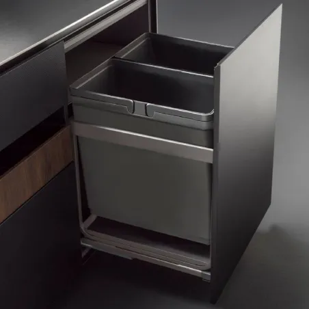 Poubelle de Recyclage Kombi pour Meuble de Cuisine de 600 mm | Vibo