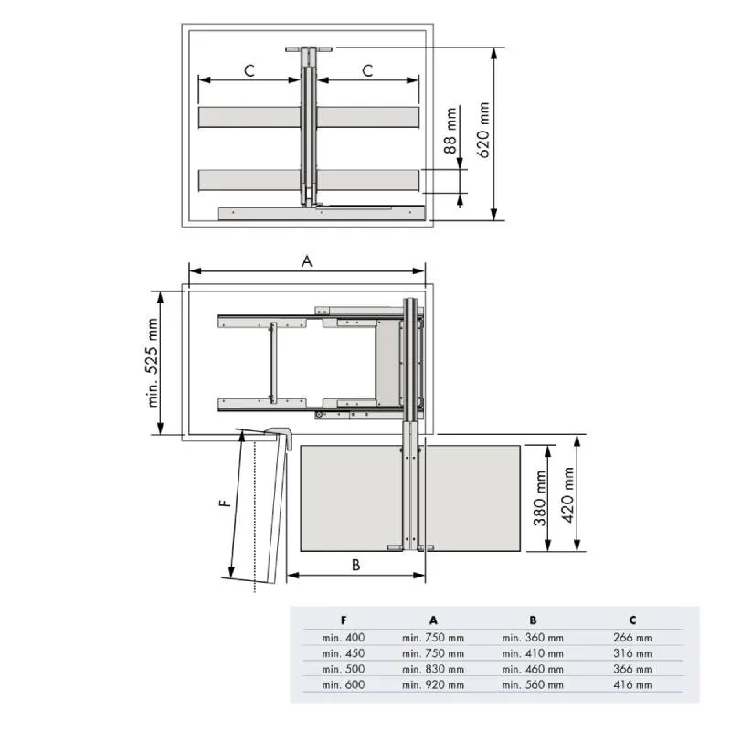 Cadre Extractible d'Angle Nova Flat | Aménagement Confort Cuisine