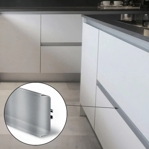 Système De Profil Gola Horizontale Intermédiaire Inox 8007