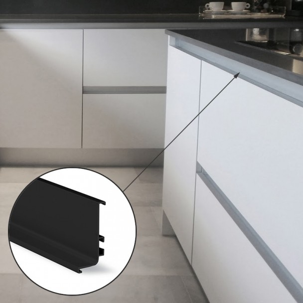 Système De Profil Gola Haut, Horizontal Noir 8006