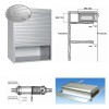 Kit Volet Roulant Aluminium Blanc pour Meubles de Cuisine