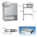 Kit Volet Roulant Aluminium Inox pour Meubles de Cuisine