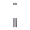 Lampe Sourire Tubulaire en Aluminium Brossé pour le Plafond E27 60W