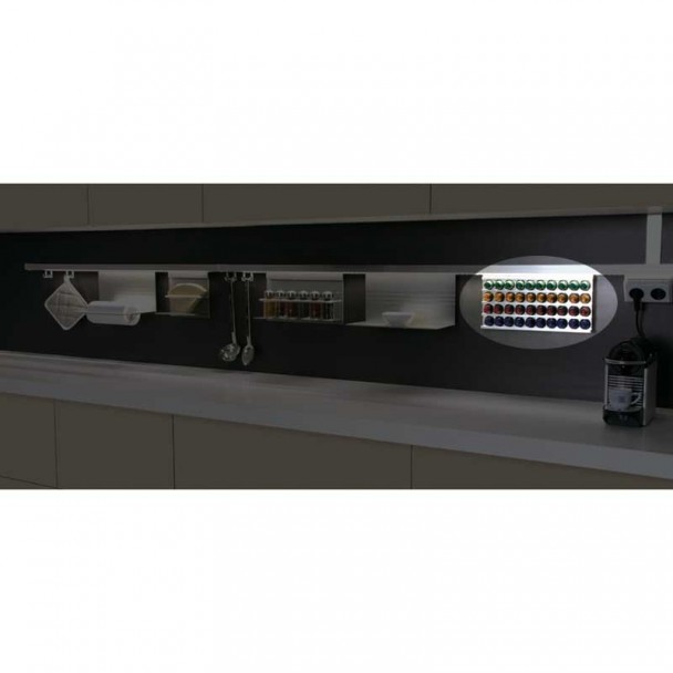 Portacápsulas de Café en Aluminium de Barre de suspension Stark