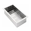 Panier en acier Inoxydable 407x155 mm Lavabo Couvert