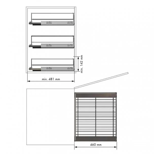 Panier Multi-Usages Amovible En Ligne De Cuisine Plus