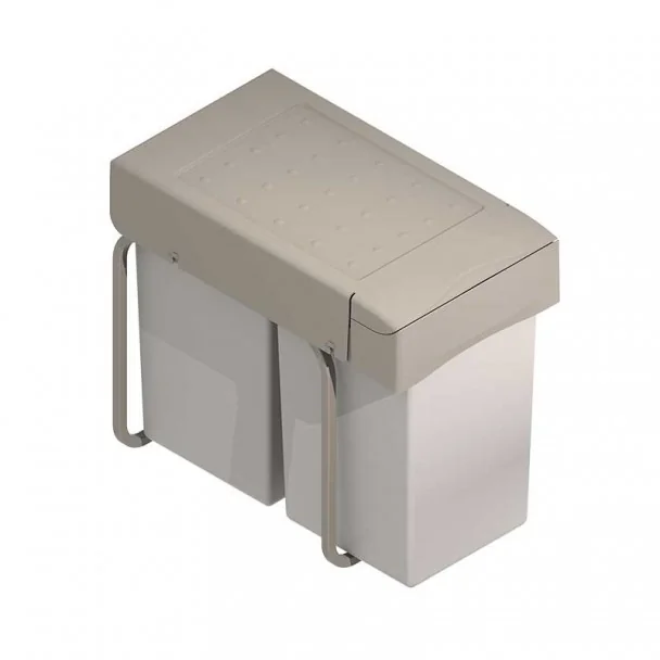 Cube Corbeille Eco-Friendly Rectangulaire 14 + 14 L
