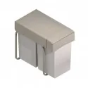 Cube Corbeille Eco-Friendly Rectangulaire 14 + 14 L