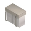 Cube Corbeille Eco-Friendly Rectangulaire 14 + 14 L