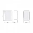 Cube Corbeille Eco-Friendly Rectangulaire 16 L