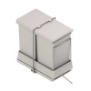 Cube Corbeille Eco-Friendly Rectangulaire 14 + 14 L Auto