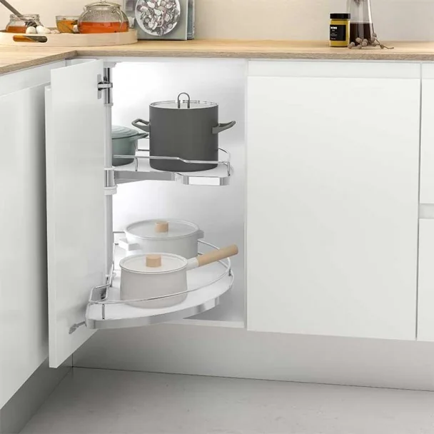 Platine vinyle semi-Circulaire 180 ° Meuble d'Angle de la Ligne Compact