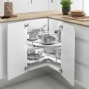 Tourne-Disque De 270 ° Type De Meuble D'Angle De Cuisine En Ligne Compact