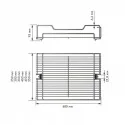 Panier Rack Colonne Amovible Classique Ligne