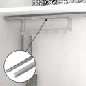 Barre de Support de 1200 mm pour accrocher des Accessoires de Mur dans la Cuisine