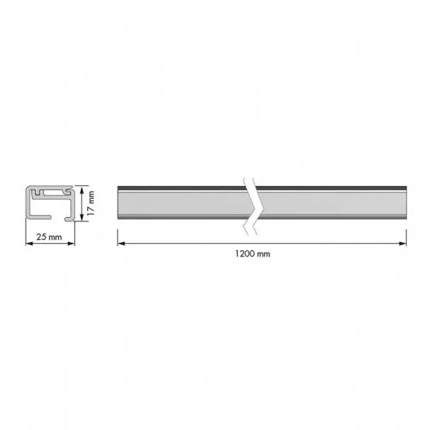 Barre de Support de 1200 mm pour accrocher des Accessoires de Mur dans la Cuisine