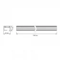 Barre de Support de 1200 mm pour accrocher des Accessoires de Mur dans la Cuisine
