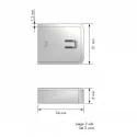 Bouchons de Terminaison de la Barre de fixation Murale de Cuisine (2 pcs)