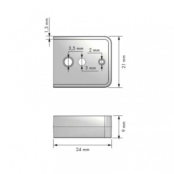 Splice jonction de Barres d'appui Accessoires de Cuisine