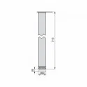 Pied de Table Réglable en Acier Diamètre 60 mm (4 pcs)