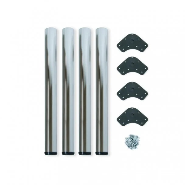 Pied de Table Réglable en Acier Diamètre 60 mm (4 pcs)