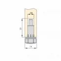 Pied Niveleur unité de Base Hexagonale Écrou M6