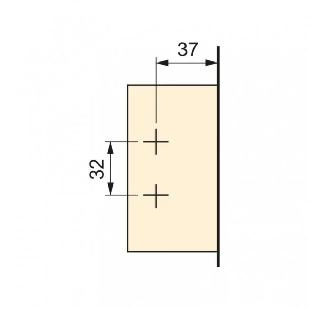 Charnière 100º avec Frein et Excentrique Emuca X91 (2 pcs)