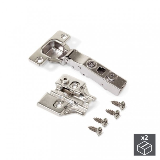 Charnière 100° avec Excentrique Emuca X91N (2 pcs)