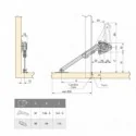 Compas pour Meubles avec Portes Rabattables 20-70 N kg x cm