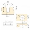 Kit Excentriques avec Écrous et Boulons M8 Emuca Big (10 pcs)