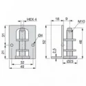 Kit Niveleur M10 pour Meubles (10 pcs)
