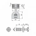 Kit Boîtier d'assemblage Fixe et Boulons (20 pcs)