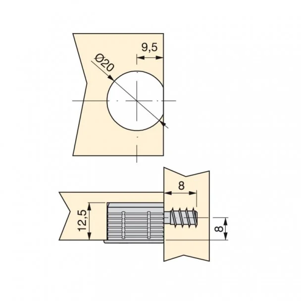 Kit Boîtier d'assemblage Fixe et Boulons (20 pcs)
