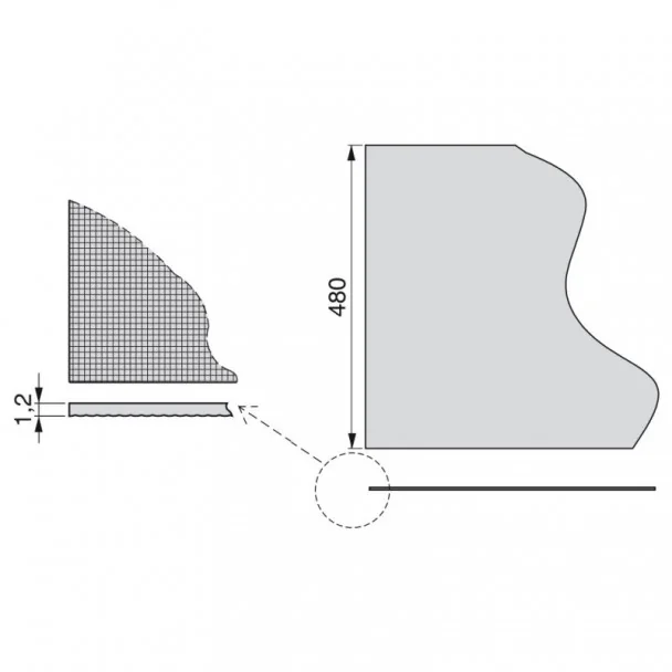 Tapis Antidérapant pour Tiroirs Effet Textile