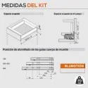 Tiroir Gris 70 kg Legrabox Pure M