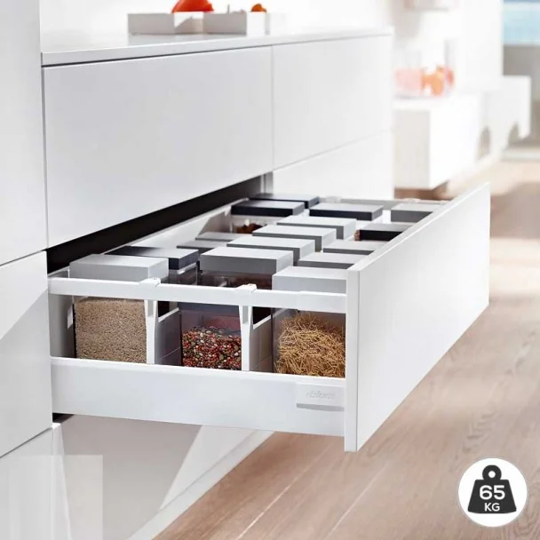 Bloc-Tiroir Blanc 65 kg Blum Tandembox Antaro D pour Cuisine