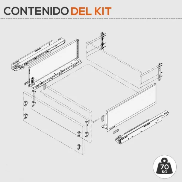 Cacerolero Gris 70 kg Legrabox Pur C