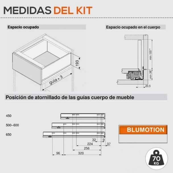 Cacerolero Gris 70 kg Legrabox Pur C