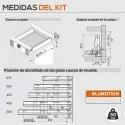 Tiroir Gris 30 kg Tandembox Antaro M pour la cuisine