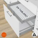 Tiroir Gris 65 kg Tandembox Antaro M pour la cuisine
