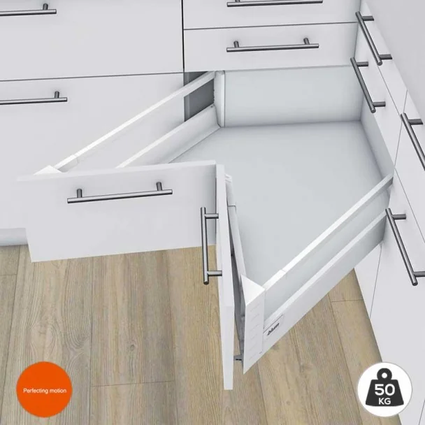 Bloc-Tiroir SPACE-CORNER 65 kg Antaro D pour Meuble Angle de Cuisine