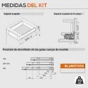 Tiroir Gris 70 kg Legrabox Pure M